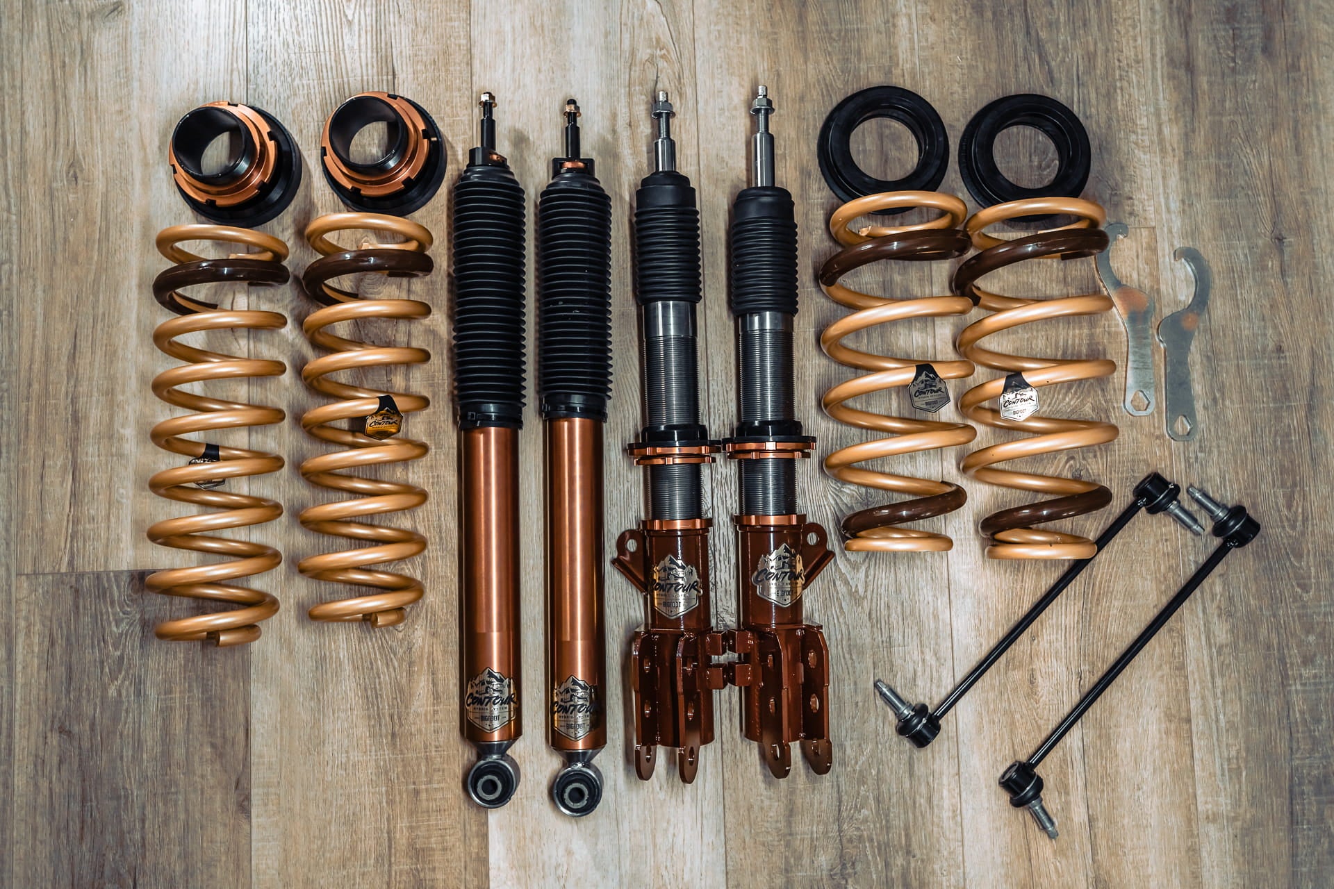 Fits 19 20 21 22 23 24 25 KIA TELLURIDE 1G. ON Lift Up Bigfoot Contour Coilover Suspension Kit - Max 3"