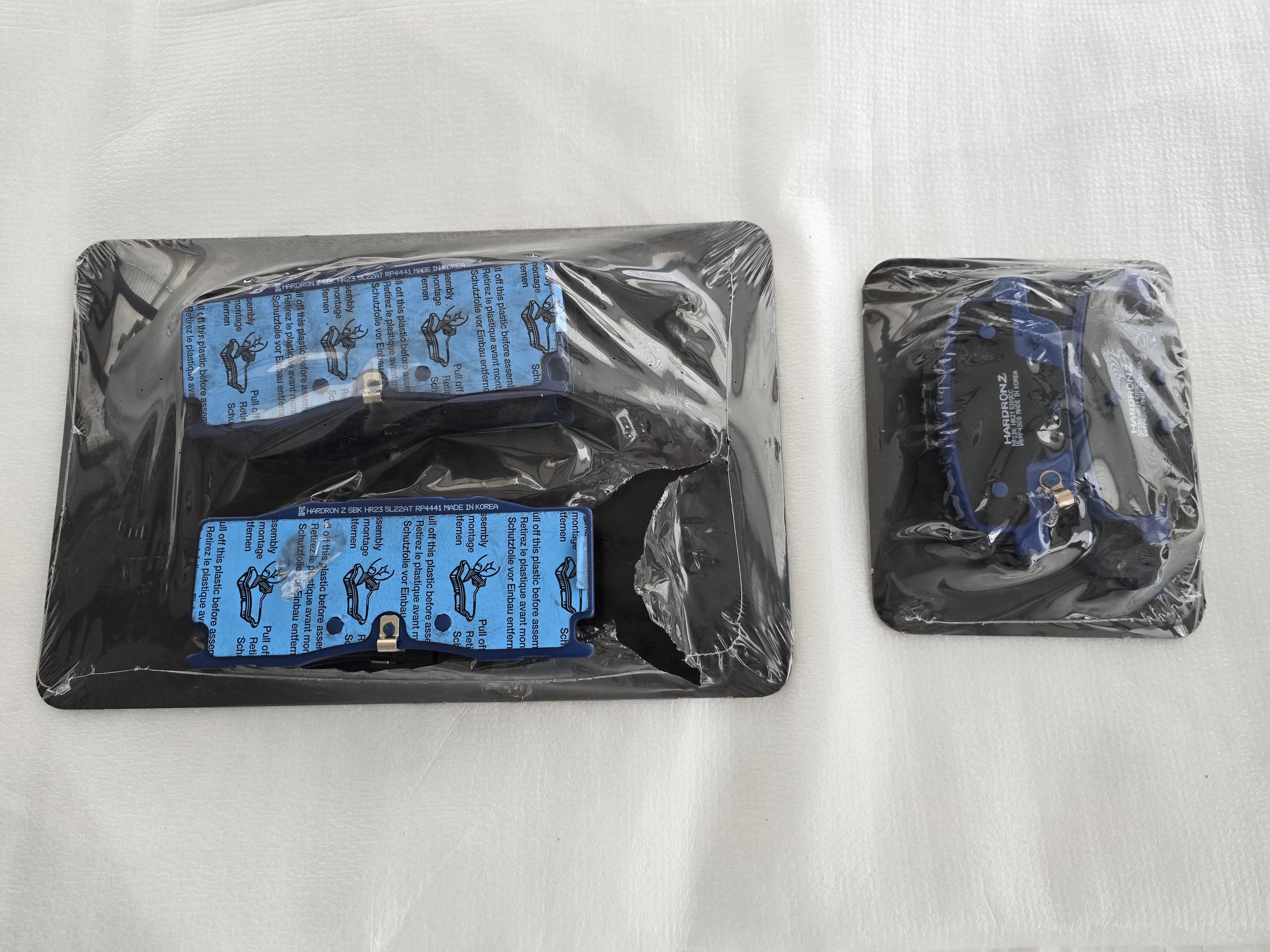 Front Rear Brake Pads Set for 2022-2026 Genesis GV70 Sangsin Hardron ZR OEM Size