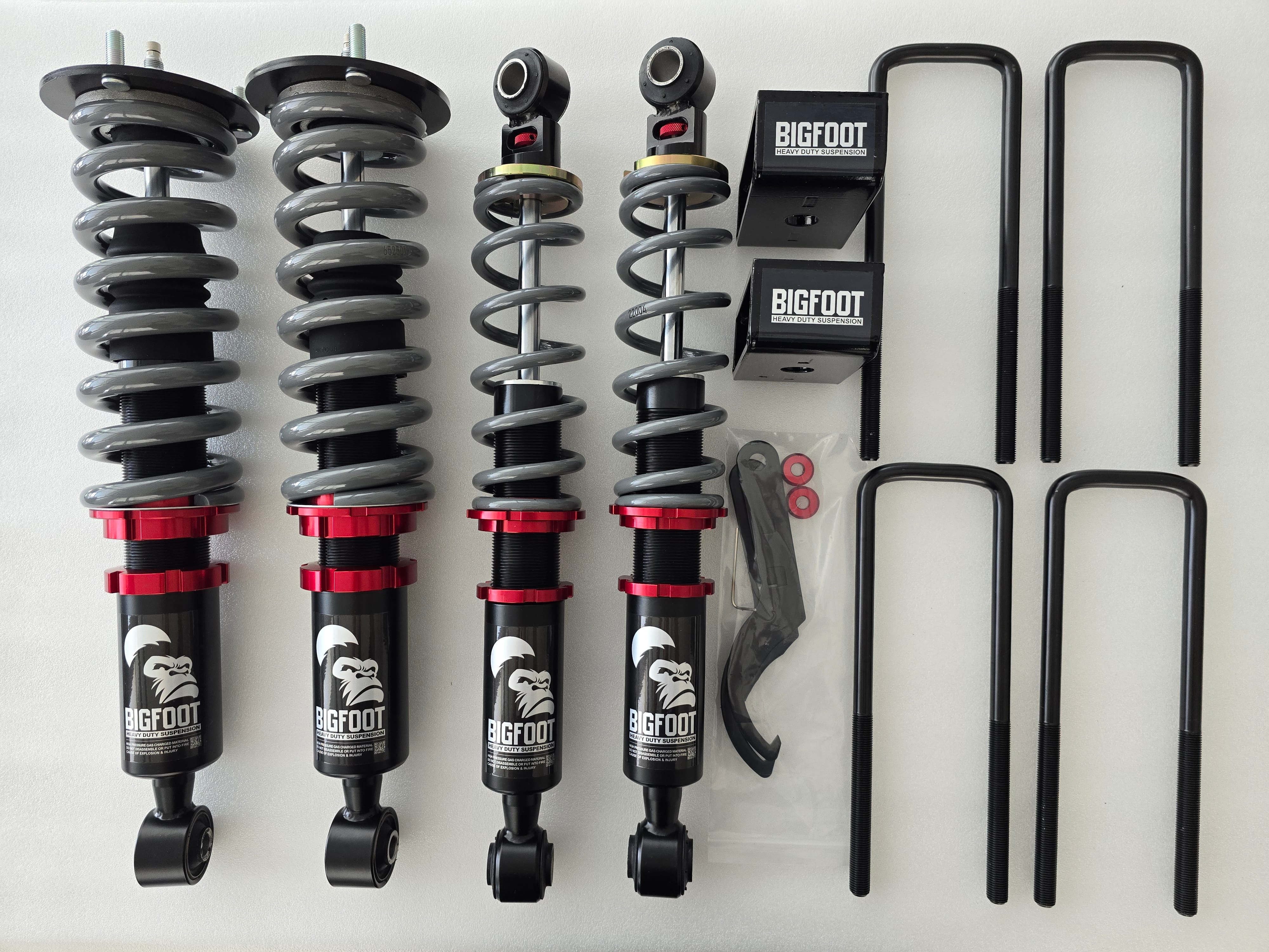 Kia Tasman F&R 2" Lift Coilovers, BIGFOOT Suspension Upgrade Kit